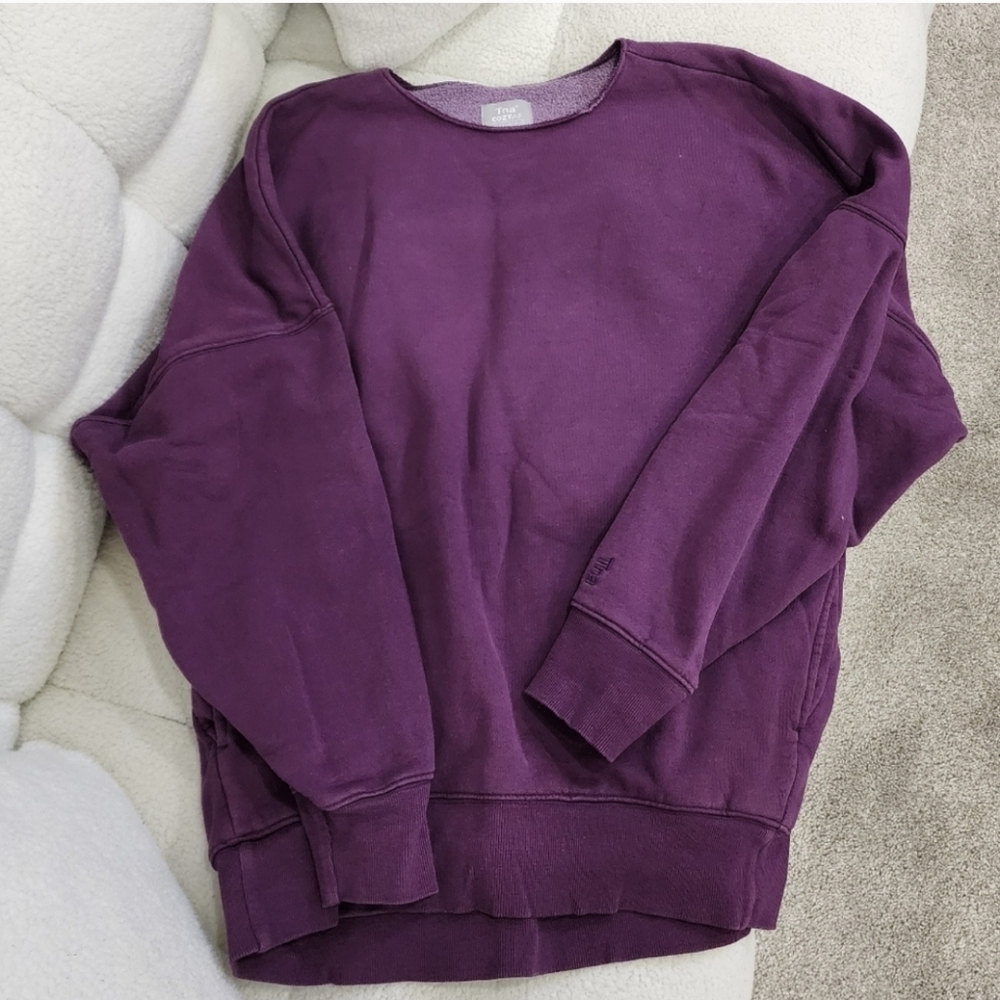 Aritzia TNA Cozy AF Fleece Oversized Sweatshirt with Pockets🤍